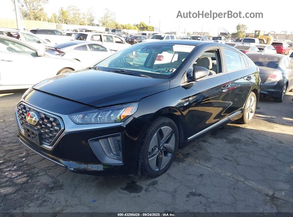 KMHC85LC9LU235675 2020 HYUNDAI IONIQ HYBRID Black Передня ліва чверть