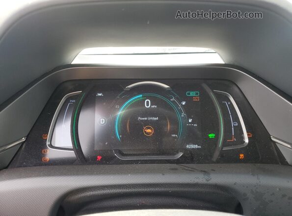 KMHC85LJ0LU073966 2020 HYUNDAI IONIQ Black ხელსაწყოთა პანელის ხედი