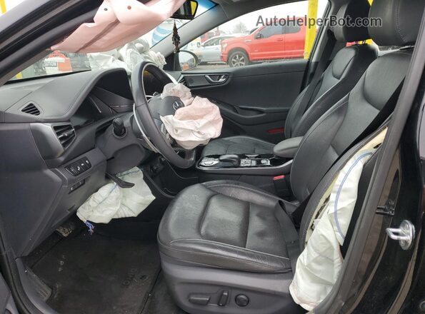 KMHC85LJ0LU073966 2020 HYUNDAI IONIQ Black წინა სალონის ხედი