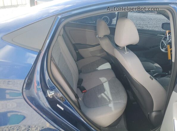 KMHCT4AE0HU254751 2017 HYUNDAI ACCENT Синий Вид задних сидений