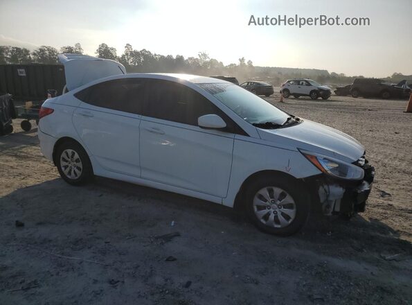 KMHCT4AE6GU136427 2016 HYUNDAI ACCENT White Передня права чверть