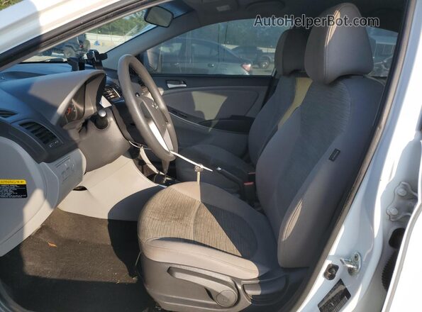 KMHCT4AE6GU136427 2016 HYUNDAI ACCENT White Вид салону спереду