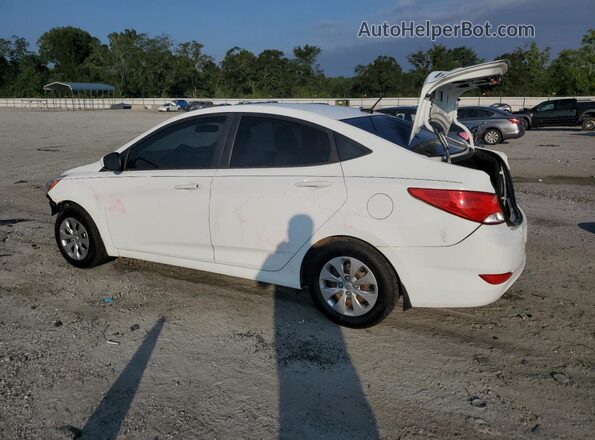 KMHCT4AE6GU136427 2016 HYUNDAI ACCENT White Задня ліва чверть