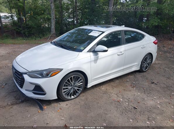 KMHD04LB8JU507823 2018 HYUNDAI ELANTRA White 
