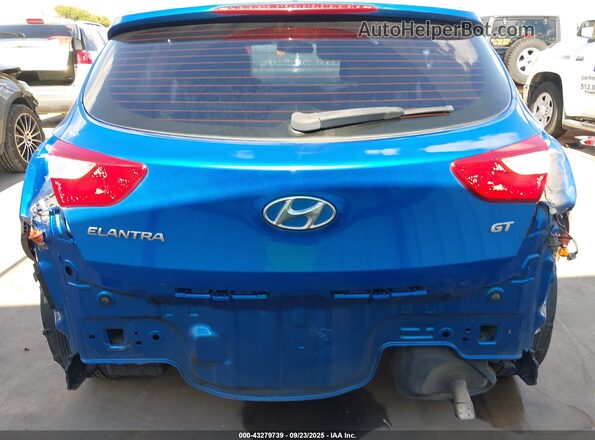 KMHD35LH6HU380209 2017 HYUNDAI ELANTRA GT Синий Вид спереди