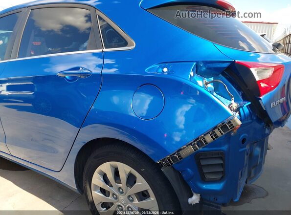 KMHD35LH6HU380209 2017 HYUNDAI ELANTRA GT Синий 