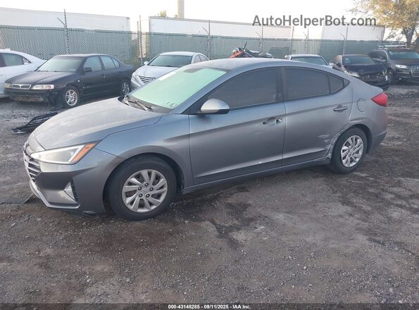 KMHD74LF1KU833673 2019 HYUNDAI ELANTRA Gray Vista tres cuartos delantera izquierda