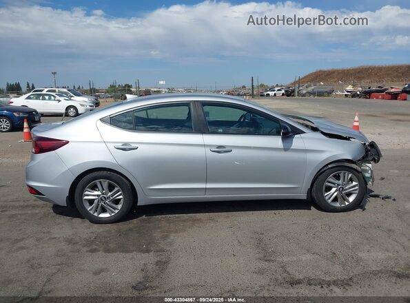 KMHD84LF0LU101825 2020 HYUNDAI ELANTRA Silver Widok wnętrza z tyłu
