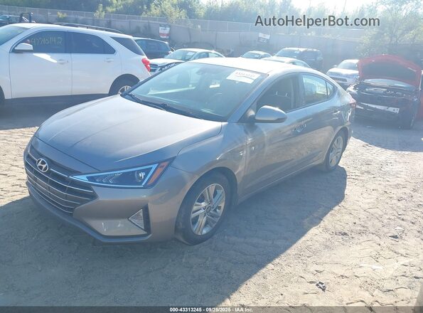 KMHD84LF3LU977613 2020 HYUNDAI ELANTRA Gray Առջևի ձախ երեք քառորդ տեսարան