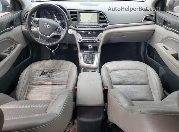 KMHD84LF5JU451643 2018 HYUNDAI ELANTRA Gray Dashboard view