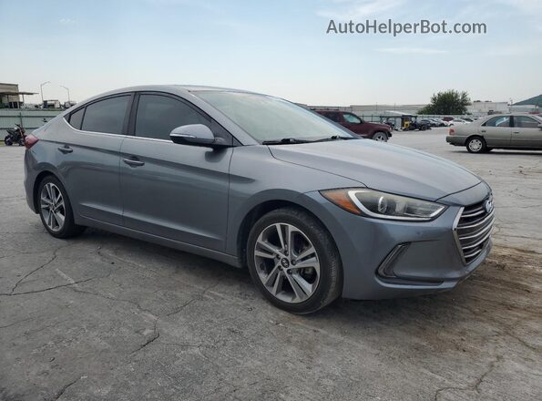 KMHD84LF5JU451643 2018 HYUNDAI ELANTRA Gray Front right