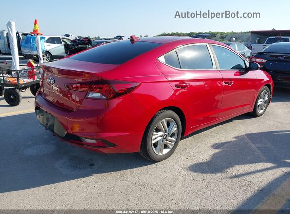 KMHD84LF7LU895349 2020 HYUNDAI ELANTRA Red Задня права чверть