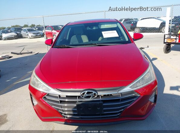 KMHD84LF7LU895349 2020 HYUNDAI ELANTRA Red Вид щитка приладів