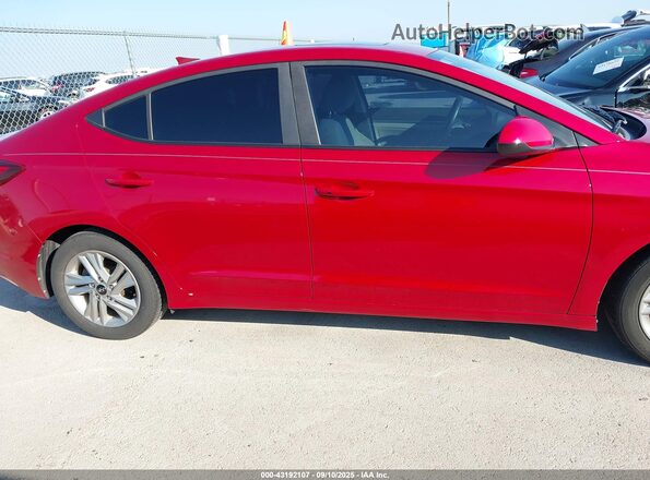 KMHD84LF7LU895349 2020 HYUNDAI ELANTRA Red Вид задньої частини салону