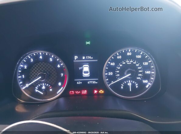 KMHD84LFXKU847391 2019 HYUNDAI ELANTRA Black Հետևի նստատեղերի տեսք
