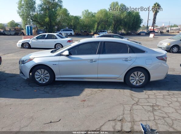 KMHE24L13HA048508 2017 HYUNDAI SONATA HYBRID Silver 360 interior view