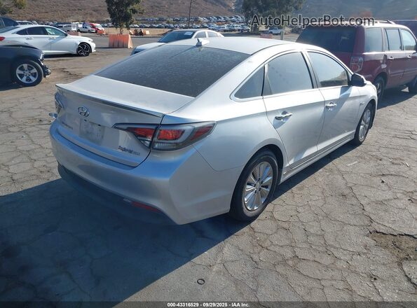 KMHE24L13HA048508 2017 HYUNDAI SONATA HYBRID Silver Rear right