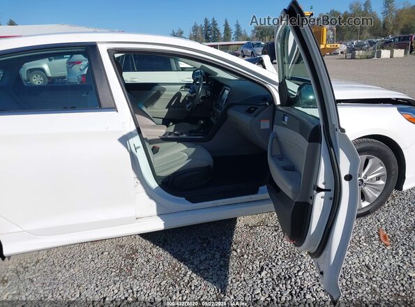 KMHE24L30KA091826 2019 HYUNDAI SONATA HYBRID White წინა სალონის ხედი
