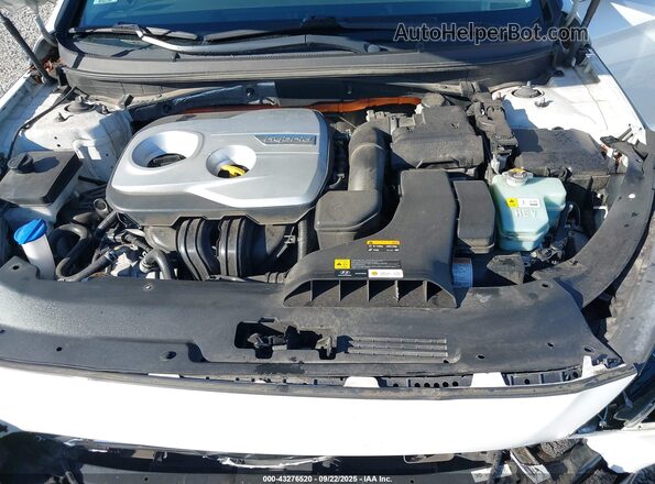 KMHE24L30KA091826 2019 HYUNDAI SONATA HYBRID White უკანა ხედი