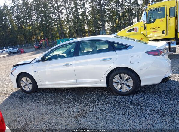 KMHE24L30KA091826 2019 HYUNDAI SONATA HYBRID White სალონის 360-გრადუსიანი ხედი