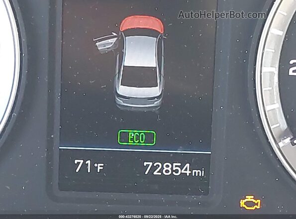KMHE24L30KA091826 2019 HYUNDAI SONATA HYBRID White 