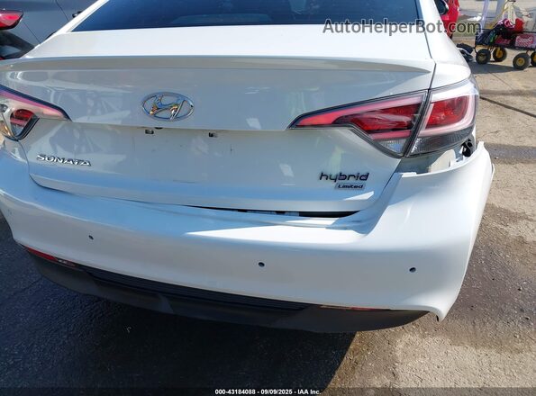 KMHE34L13HA056119 2017 HYUNDAI SONATA HYBRID White 
