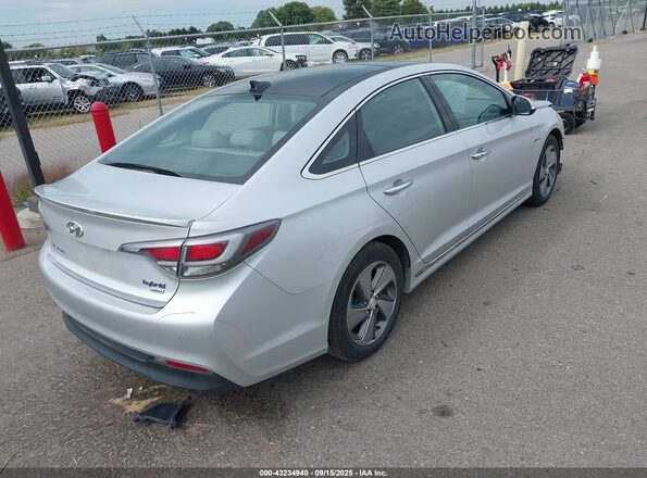 KMHE34L1XGA025559 2016 HYUNDAI SONATA HYBRID Silver Tył prawy