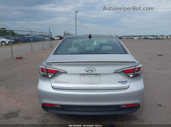 KMHE34L1XGA025559 2016 HYUNDAI SONATA HYBRID Silver 