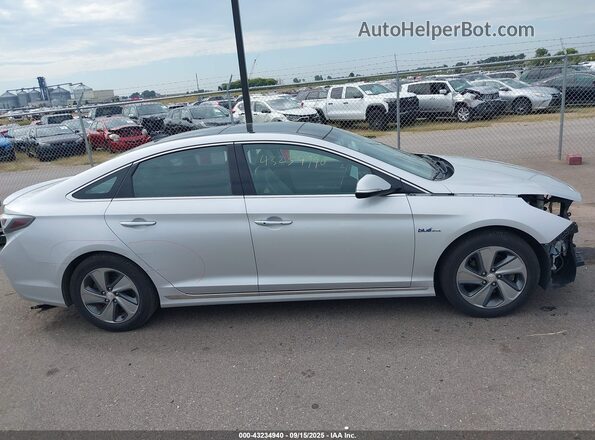 KMHE34L1XGA025559 2016 HYUNDAI SONATA HYBRID Silver Widok wnętrza 360 stopni