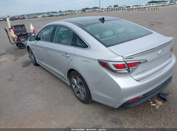 KMHE34L1XGA025559 2016 HYUNDAI SONATA HYBRID Silver Tył lewy