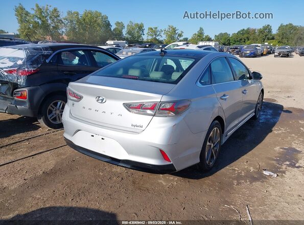 KMHE34L38JA083498 2018 HYUNDAI SONATA HYBRID Silver 