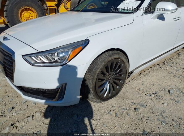 KMHG34JA0HU024383 2017 GENESIS G90 White წინა ხედი