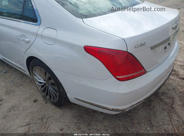KMHG34JA0HU024383 2017 GENESIS G90 White უკანა მარცხენა