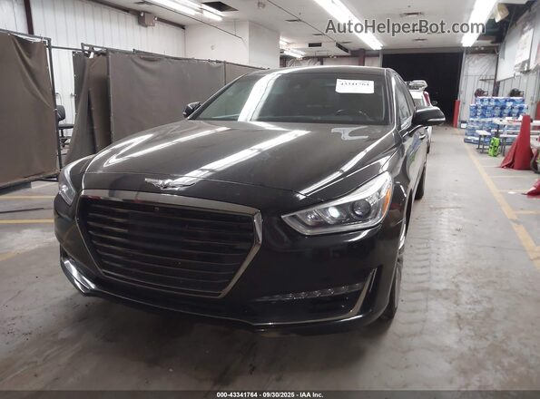 KMHG54JH4JU048005 2018 GENESIS G90 Black Вид спереду