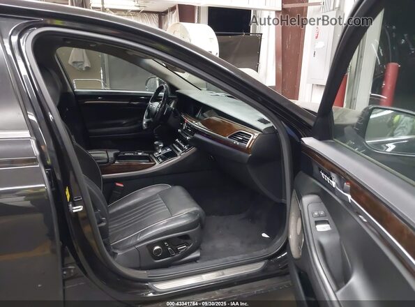 KMHG54JH4JU048005 2018 GENESIS G90 Black Вид салону спереду