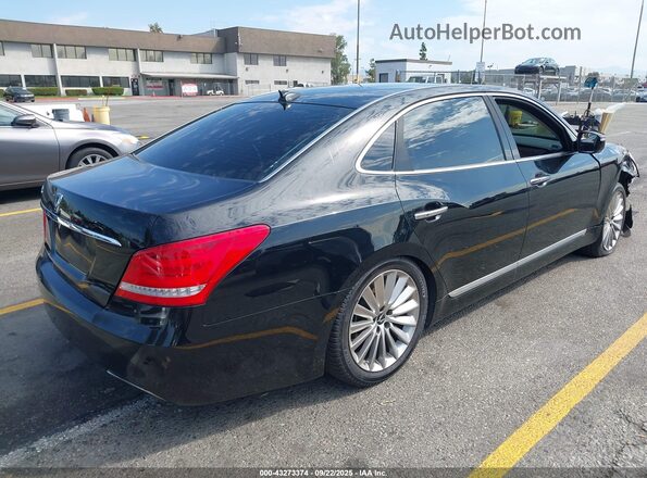 KMHGH4JH2GU102255 2016 HYUNDAI EQUUS Black Задня права чверть