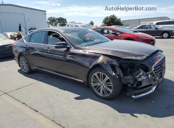 KMHGN4JE7JU284928 2018 GENESIS G80 Коричневый 
