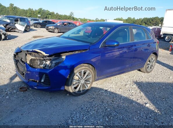 KMHH35LE1KU099076 2019 HYUNDAI ELANTRA GT Blue Vista tres cuartos delantera izquierda