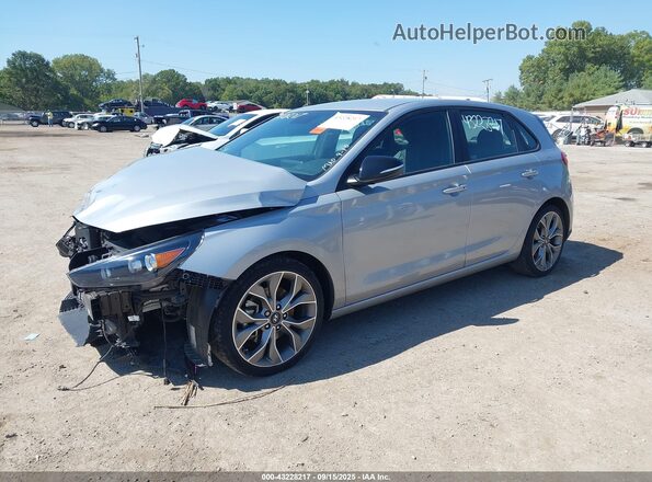 KMHH55LC4LU143744 2020 HYUNDAI ELANTRA GT Silver Vista tres cuartos delantera izquierda
