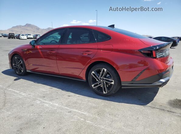KMHL54JCXRA352889 2024 HYUNDAI SONATA Red Trasero izquierdo