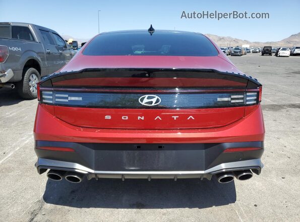 KMHL54JCXRA352889 2024 HYUNDAI SONATA Red Vista trasera
