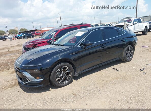 KMHL64JA0SA490328 2025 HYUNDAI SONATA Black წინა მარცხენა ხედი სამი მეოთხედიდან