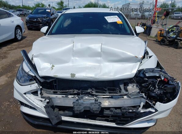 KMHL64JA2NA210266 2022 HYUNDAI SONATA Белый Вид задней части салона