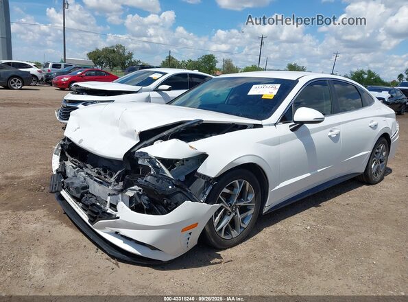 KMHL64JA2NA210266 2022 HYUNDAI SONATA Белый Передняя левая четверть