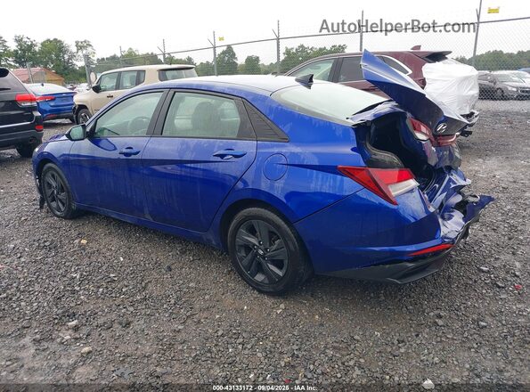 KMHLM4AG0MU068376 2021 HYUNDAI ELANTRA Blue უკანა მარცხენა