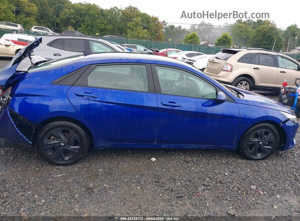 KMHLM4AG0MU068376 2021 HYUNDAI ELANTRA Blue უკანა სალონის ხედი