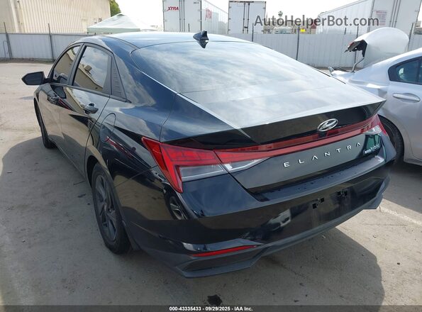 KMHLM4AJ2PU037596 2023 HYUNDAI ELANTRA HYBRID Черный Задняя левая четверть