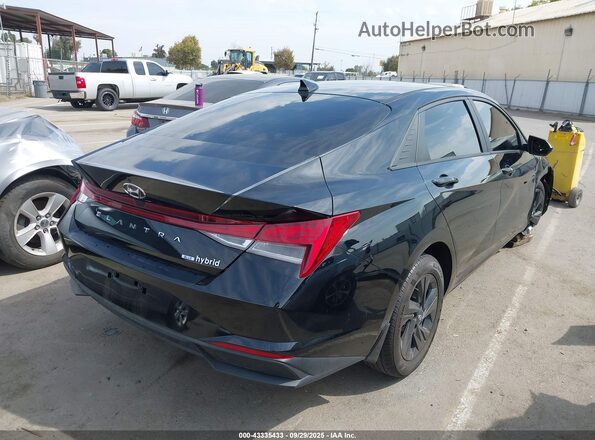 KMHLM4AJ2PU037596 2023 HYUNDAI ELANTRA HYBRID Черный Задняя правая четверть