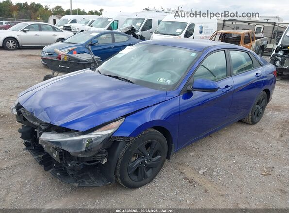 KMHLM4AJ8PU055116 2023 HYUNDAI ELANTRA HYBRID Blue 