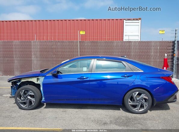 KMHLN4DJ7RU097384 2024 HYUNDAI ELANTRA HYBRID Blue 